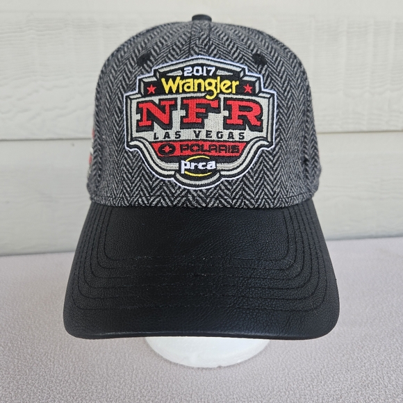 Wrangler NFR Las Vegas Limited Edition Baseball Cap 2017 Grey Wool Adjustable - Picture 2 of 9
